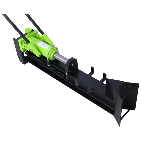 English Elm 10 Ton Manual Hydraulic Log Splitter Steel Beam Two Speed Portable Wheel Mount W465132585