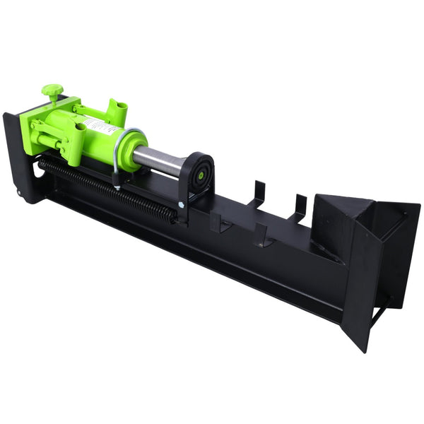 English Elm 10 Ton Manual Hydraulic Log Splitter Steel Beam Two Speed Portable Wheel Mount W465132585