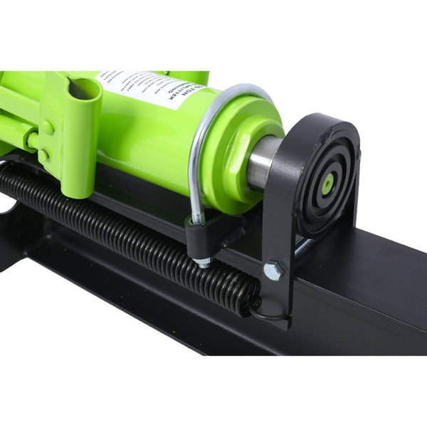 English Elm 10 Ton Manual Hydraulic Log Splitter Steel Beam Two Speed Portable Wheel Mount W465132585