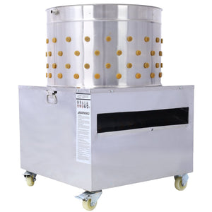 English Elm Chicken Plucker 1500w Stainless Steel Drum Poultry De-feathering Machine for Farms W465132587