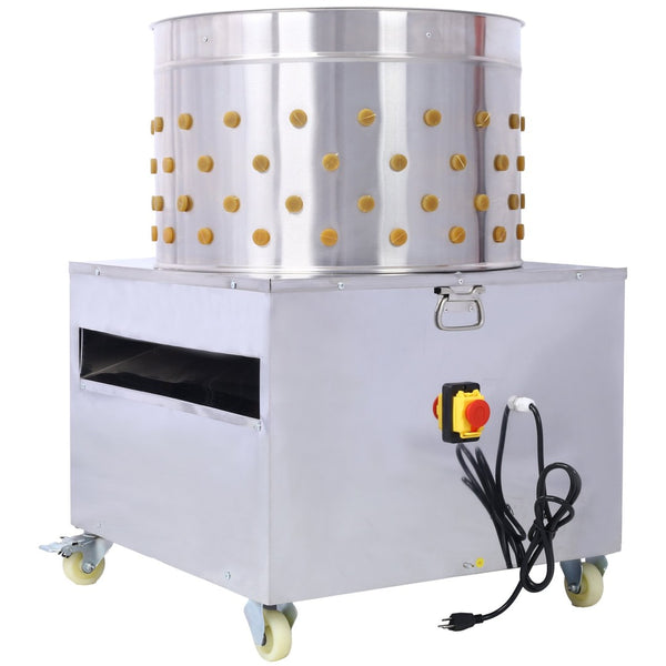 English Elm Chicken Plucker 1500w Stainless Steel Drum Poultry De-feathering Machine for Farms W465132587