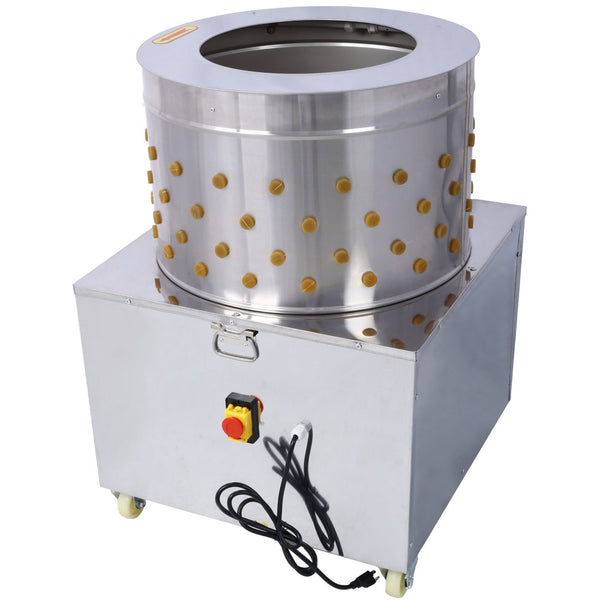 English Elm Chicken Plucker 1500w Stainless Steel Drum Poultry De-feathering Machine for Farms W465132587