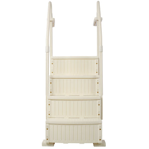 English Elm Pool Entry Stair System with Dual Handrails Anti-slip Treads and 400lb Capacity W465133693