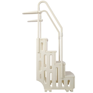 English Elm Pool Entry Stair System with Dual Handrails Anti-slip Treads and 400lb Capacity W465133693