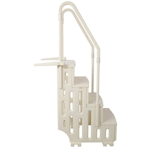 English Elm Pool Entry Stair System with Dual Handrails Anti-slip Treads and 400lb Capacity W465133693