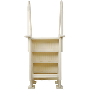 English Elm Pool Entry Stair System with Dual Handrails Anti-slip Treads and 400lb Capacity W465133693