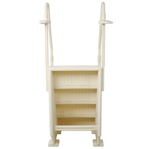 English Elm Pool Entry Stair System with Dual Handrails Anti-slip Treads and 400lb Capacity W465133693