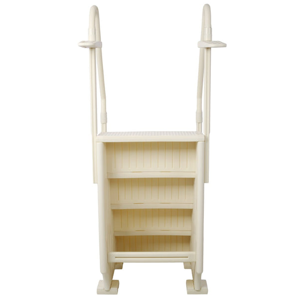 English Elm Pool Entry Stair System with Dual Handrails Anti-slip Treads and 400lb Capacity W465133693