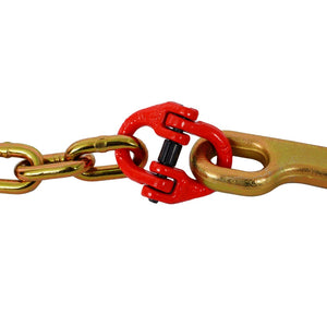 English Elm J Hook Bridle Tow Chain Grade 80 Alloy Steel 10 Ft Heavy Duty Zinc Plated Hauling W465133697