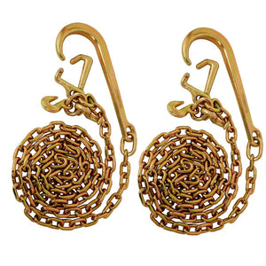 English Elm Grade 70 Alloy Steel Transport Chain Set with Rtj Hook for Heavy Cargo Towing W465133708