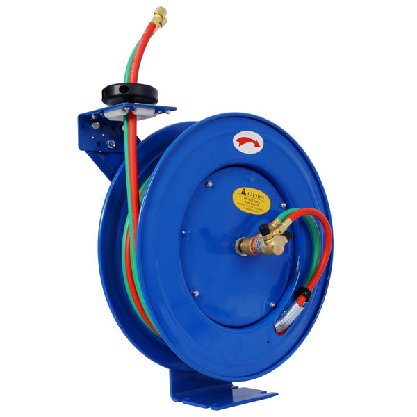 English Elm Welding Hose Reel Retractable Twin Oxygen Acetylene 50ft Rubber 200psi Shop W465140589