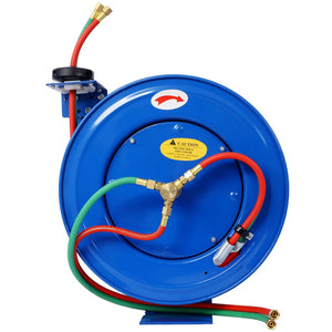 English Elm Welding Hose Reel Retractable Twin Oxygen Acetylene 50ft Rubber 200psi Shop W465140589
