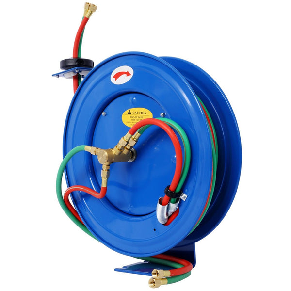 English Elm Welding Hose Reel Retractable Twin Oxygen Acetylene 50ft Rubber 200psi Shop W465140589