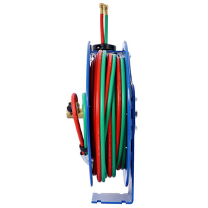 English Elm Welding Hose Reel Retractable Twin Oxygen Acetylene 50ft Rubber 200psi Shop W465140589