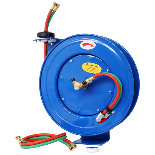 English Elm Welding Hose Reel Retractable Twin Oxygen Acetylene 50ft Rubber 200psi Shop W465140589