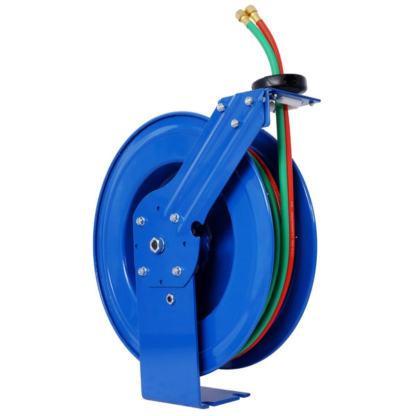 English Elm Welding Hose Reel Retractable Twin Oxygen Acetylene 50ft Rubber 200psi Shop W465140589