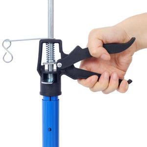 English Elm 4 Pack Heavy Duty Steel Adjustable Support Poles for Cabinet Drywall Solo Install Black+Blue W465140595