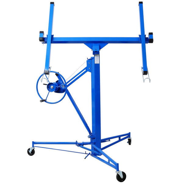 English Elm Drywall Panel Hoist Lift 11 Foot Reach Welded Steel Solo Installation Winch Jack W465141082
