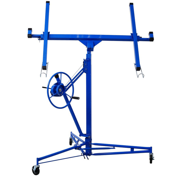English Elm Drywall Panel Hoist Lift 11 Foot Reach Welded Steel Solo Installation Winch Jack W465141082