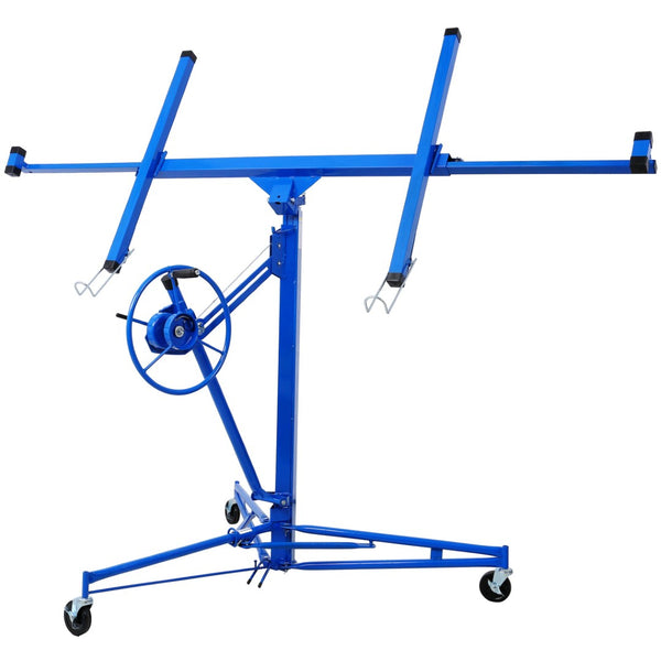 English Elm Drywall Panel Hoist Lift 11 Foot Reach Welded Steel Solo Installation Winch Jack W465141082