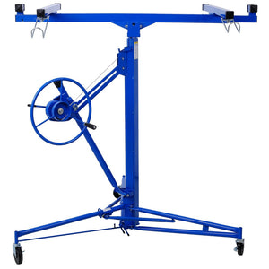 English Elm Drywall Panel Hoist Lift 11 Foot Reach Welded Steel Solo Installation Winch Jack W465141082