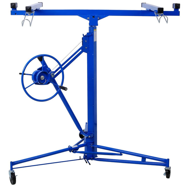 English Elm Drywall Panel Hoist Lift 11 Foot Reach Welded Steel Solo Installation Winch Jack W465141082