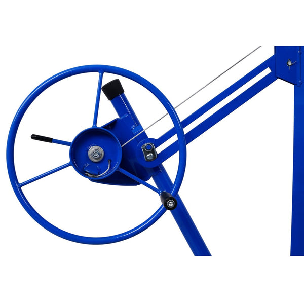 English Elm Drywall Panel Hoist Lift 11 Foot Reach Welded Steel Solo Installation Winch Jack W465141082