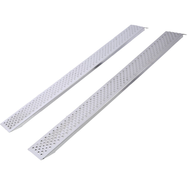 English Elm Aluminum Loading Ramps Lightweight Pair for Atv Motorcycle Golf Cart Truck Bed Use W465141442