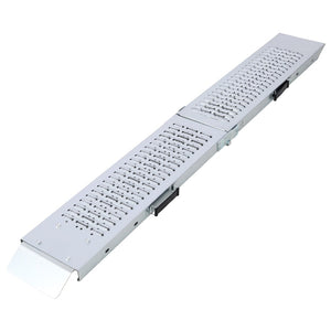 English Elm Loading Ramps Set of 2 Galvanized Steel Folding 950 Lb Capacity for Atvs Motos W465141737