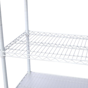 English Elm 6 Tier Nsf Heavy Gauge Steel Wire Shelving Rack with Casters and Shelf Liners W465142121