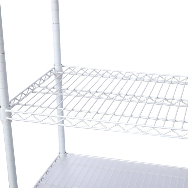 English Elm 6 Tier Nsf Heavy Gauge Steel Wire Shelving Rack with Casters and Shelf Liners W465142121