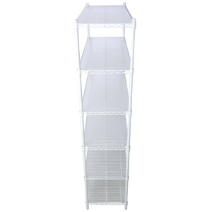 English Elm 6 Tier Nsf Heavy Gauge Steel Wire Shelving Rack with Casters and Shelf Liners W465142121