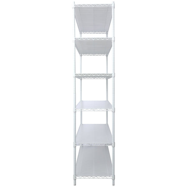 English Elm 6 Tier Nsf Heavy Gauge Steel Wire Shelving Rack with Casters and Shelf Liners W465142121