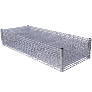 English Elm 6 Tier Nsf Chrome Steel Wire Shelving Unit Heavy Duty Adjustable Rack with Casters W465142123