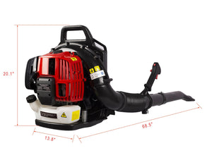 English Elm Osakapro 52cc 2-stroke Gas Backpack Blower 530 Cfm Padded Harness Large Yard W46522235