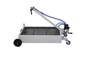 English Elm 15-gallon Low Profile Oil Drain Pan with Manual Pump for Trucks and Heavy Equipment W46527146
