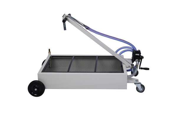 English Elm 15-gallon Low Profile Oil Drain Pan with Manual Pump for Trucks and Heavy Equipment W46527146