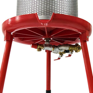English Elm Hydraulic Water Powered Fruit Press 20l Stainless Steel Cider Wine Making Kit W46532331