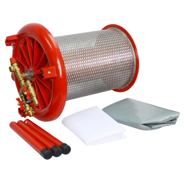 English Elm Hydraulic Water Powered Fruit Press 20l Stainless Steel Cider Wine Making Kit W46532331