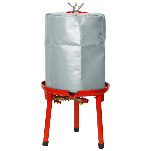 English Elm Hydraulic Water Powered Fruit Press 20l Stainless Steel Cider Wine Making Kit W46532331