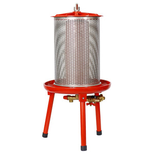 English Elm Hydraulic Water Powered Fruit Press 20l Stainless Steel Cider Wine Making Kit W46532331