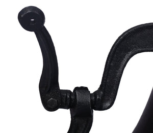 English Elm Dinner Bell Solid Cast Iron Farmhouse Porch Mounted Loud Clear Tone Matte Black W46532840