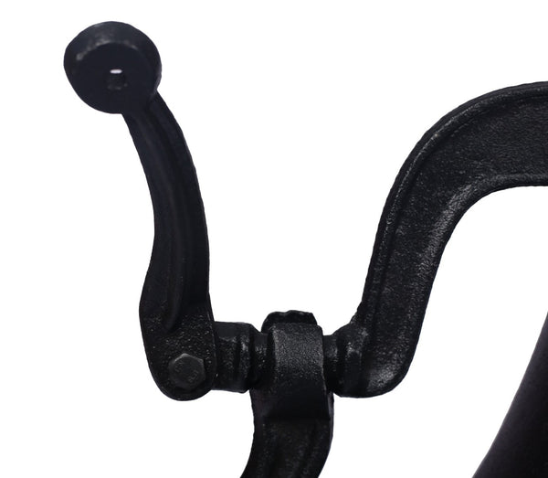 English Elm Dinner Bell Solid Cast Iron Farmhouse Porch Mounted Loud Clear Tone Matte Black W46532840