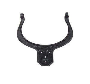 English Elm Dinner Bell Solid Cast Iron Farmhouse Porch Mounted Loud Clear Tone Matte Black W46532840