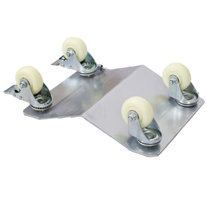 English Elm Car Wheel Dolly Set of 4 Heavy Duty Steel 6000 Lb Garage Vehicle Positioning W46536700