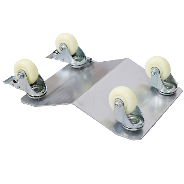 English Elm Car Wheel Dolly Set of 4 Heavy Duty Steel 6000 Lb Garage Vehicle Positioning W46536700