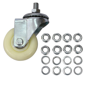 English Elm Car Wheel Dolly Set of 4 Heavy Duty Steel 6000 Lb Garage Vehicle Positioning W46536700