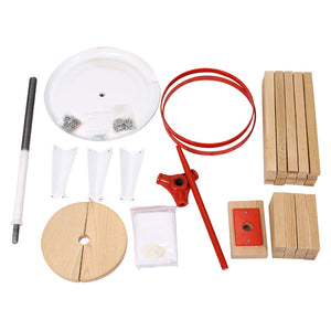 English Elm Fruit Wine Press Solid Oak Spiral Crank 4.8 Gallon Juice Extractor for Home or Small Batch W46536790
