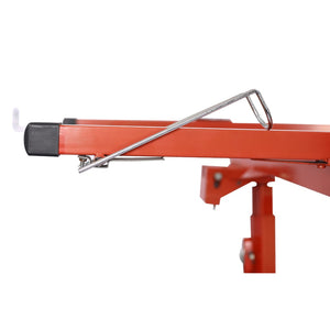 English Elm Drywall Lift Hoist 11 Foot Welded Steel Solo Panel Installation Jack with Winch W46537282