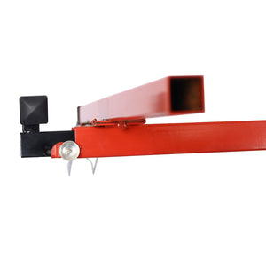 English Elm Drywall Lift Hoist 11 Foot Welded Steel Solo Panel Installation Jack with Winch W46537282